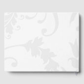 Paarse bessen en grijze Damask Wedding Gastenboek (Achterkant)