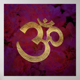 paarse bessen om Poster Yoga Meditation