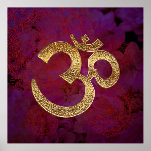 paarse bessen om Poster Yoga Meditation (Voorkant)