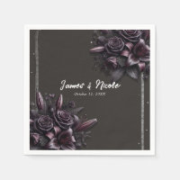 Paarse Besssen & Zwarte Lelie Roze Bloemige Bruilo