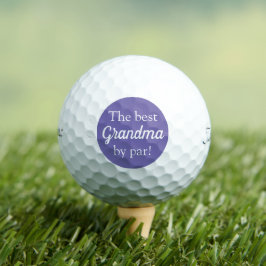 Paarse beste oma van par Moederdag golfballen