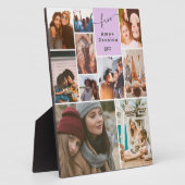 Paarse Beste vrienden, script 10 foto collage Fotoplaat (Zijkant)