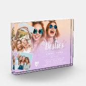 Paarse beste vrienden script 4 foto's collage rast (Links)