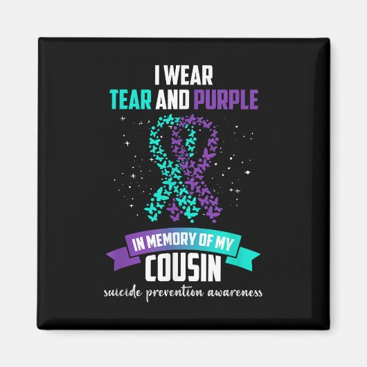 Paarse bestrijding van zelfmoorden magneet (Voorkant)