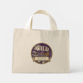 Paarse Bestuiver Wilde Tuin Custom Tote Tas