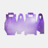 Paarse betoverde bos fantasie bruiloft gunst bedankdoosjes (Uitgevouwen)