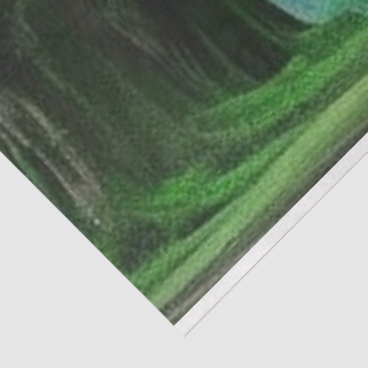 Paarse betoverende Bayou Louisiana Decoupage Tissuepapier (Detail)