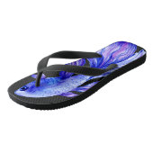 Paarse Betta Vis Slippers Teenslippers (Schuin)