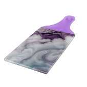 Paarse bewolking en wervelingen snijplank (Hoek)