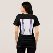 Paarse bewustheid Tri-Blend shirt (Achterkant volledig)