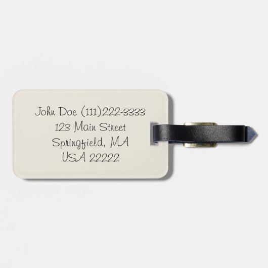 Paarse bewustmakingsbutterflies bagagelabel (Achterkant horizontaal)