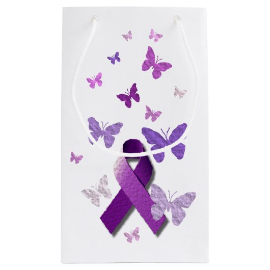 Paarse bewustmakingslint klein cadeauzakje (Achterkant)