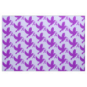 Paarse bewustmakingslint met hoop stof (Fat Quarter)