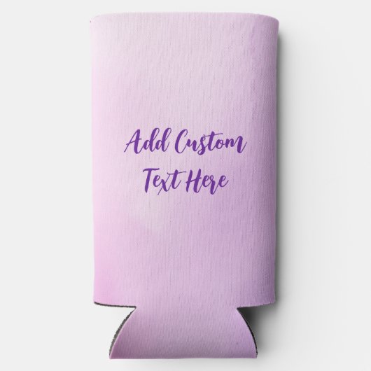 Paarse bewustmakingslint seltzer blikjeskoeler (Achterkant)