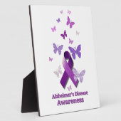 Paarse bewustwording Lint: Alzheimer Fotoplaat (Zijkant)