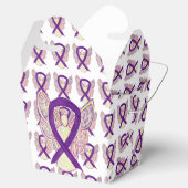 Paarse bewustwording Ribbon Angel haalt pleisters  Bedankdoosjes (Geopend)