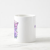 Paarse bewustzijnslint | Bidden voor een genezing Koffiemok (Center)