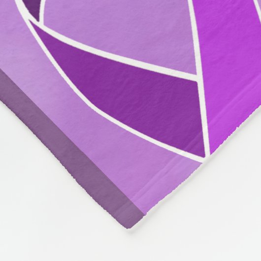 Paarse Bewustzijnslint Troostende Fleece Deken (Hoek)