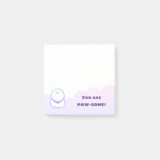 Paarse Bichon-Frise Dog Post-it Notes