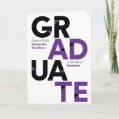 Paarse Big Bold Angle Knip Afstuderen (Voorkant)