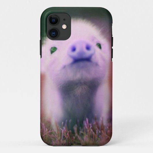 Paarse Biggetje Case-Mate iPhone Case (Achterkant)
