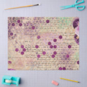 Paarse Bij Serie Design 10 Tissuepapier (Craft)