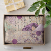 Paarse Bij Serie Design 10 Tissuepapier (Geschenk)