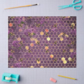 Paarse Bij Serie Design 12 Tissuepapier (Craft)