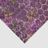 Paarse Bij Serie Design 12 Tissuepapier (Detail)