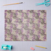 Paarse Bij Serie Design 16 Tissuepapier (Craft)