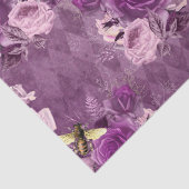Paarse Bij Serie Design 17 Tissuepapier (Detail)