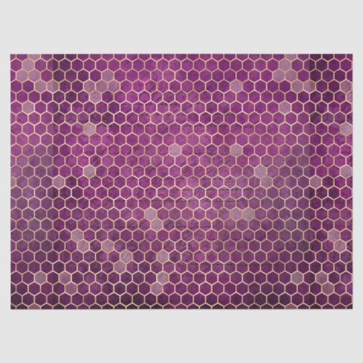 Paarse Bij Serie Design 1 Tissuepapier (Voorkant)
