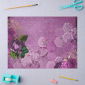 Paarse Bij Serie Design 3 Tissuepapier (Craft)