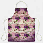 Paarse Bij Serie Design 4 Schort (Voorkant)