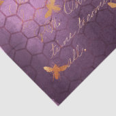Paarse Bij Serie Design 5 Tissuepapier (Detail)