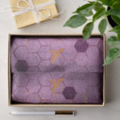 Paarse Bij Serie Design 5 Tissuepapier (Geschenk)