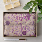Paarse Bij Serie Design 7 Tissuepapier (Geschenk)