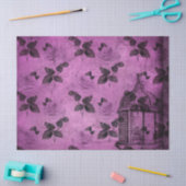 Paarse Bij Serie Design 8 Tissuepapier (Craft)