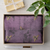 Paarse Bij Serie Design 9 Tissuepapier (Geschenk)
