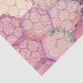 Paarse Bij Serie Ontwerp 2 Tissuepapier (Detail)