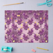Paarse Bij Serie Ontwerp 6 Tissuepapier (Craft)