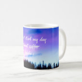 Paarse Bijbelse Gezegde Koffiemok (Voorkant rechts)