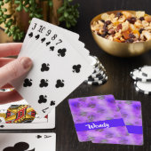 Paarse bijen pokerkaarten (Insitu)