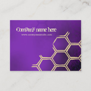 Paarse bijen visitekaartje