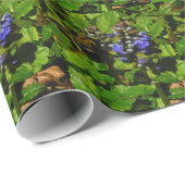 Paarse bijenbalm en roodbaars cadeaupapier (Rol Hoek)