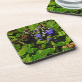 Paarse bijenbalm en roodbaars drankjes onderzetter (Linkerzijde)