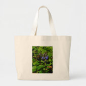 Paarse bijenbalm en roodbaars grote tote bag (Voorkant)