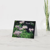 Paarse bijenblauw Hartelijk dank Bedankkaart (Voorkant)