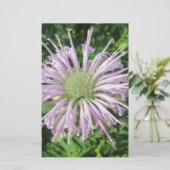 Paarse bijenpalm briefpapier (Staand voorkant)