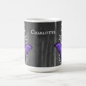 Paarse bijtende Butterfly - Mok op maat voor koffi (Center)